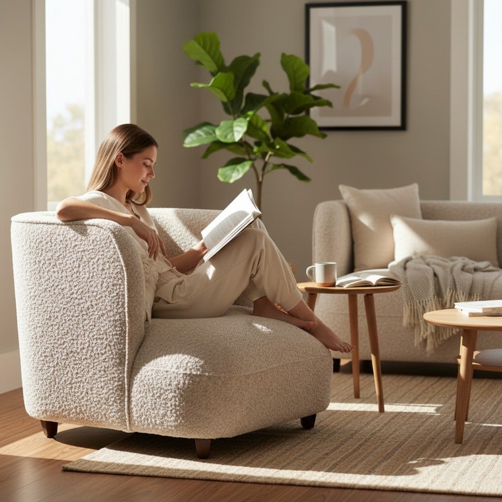 Sillon Individual Ruffo Boucle - Imagen 2