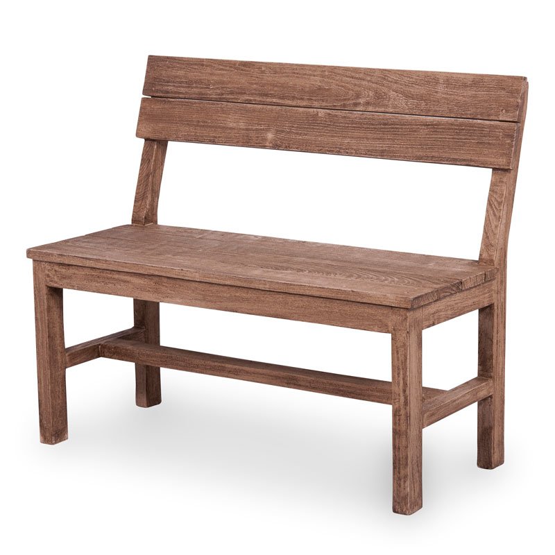 Banco de Cedro Macizo Rústico "Driftwood"