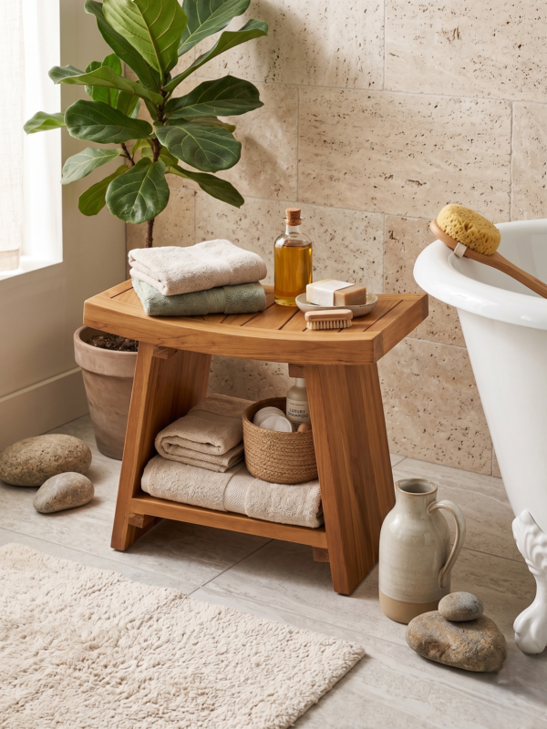Banco de Teca Spa