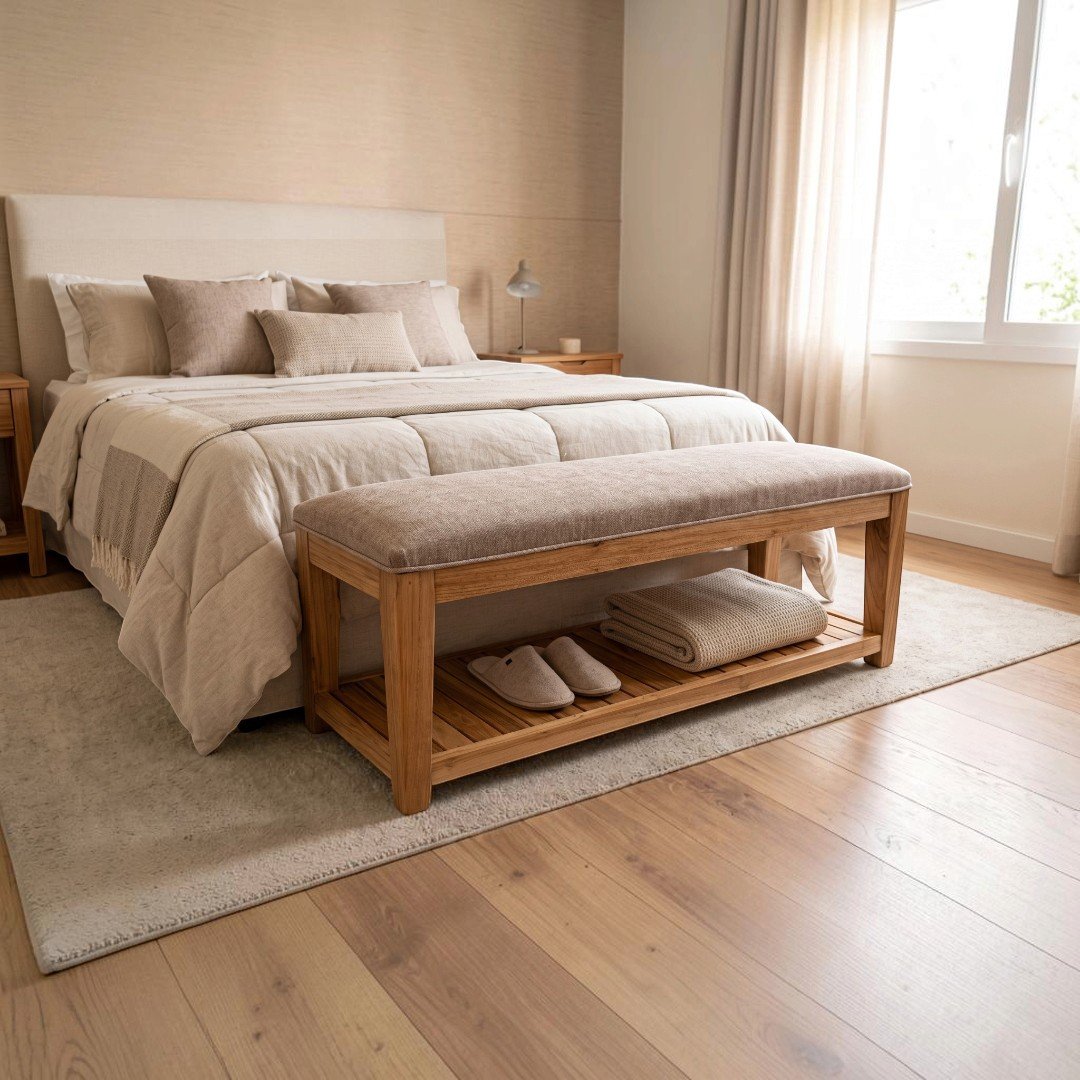 Banco Pie de cama con Revistero